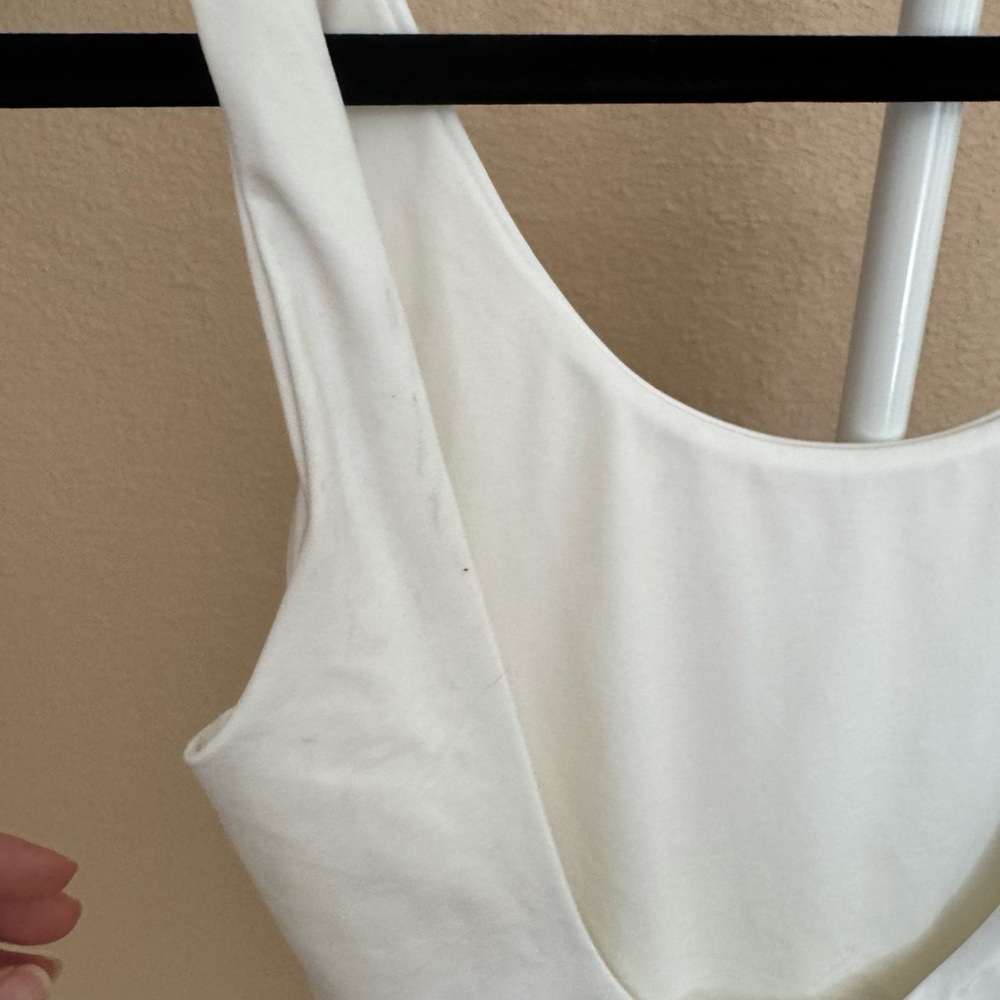 Onia Kelly Scoop Neck Electric Current White One-Piece Swimsuit - Picture 5 of 9